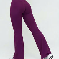Ruched High Waist Flare Yoga Leggings