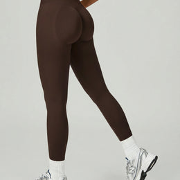 Seamless Knit High Waist Ankle Length Leggings