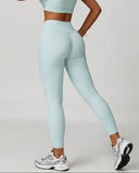 High Waist Crossover Sculpt Compression Leggings — view 4