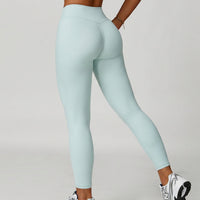 High Waist Crossover Sculpt Compression Leggings