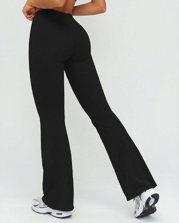 Ruched High Waist Flare Yoga Leggings
