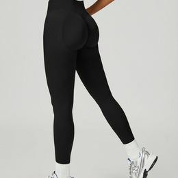 Seamless Knit High Waist Ankle Length Leggings
