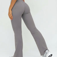 Ruched High Waist Flare Yoga Leggings