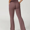 High Waist Wide Waistband Flare Leggings
