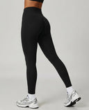 High Waist Crossover Sculpt Compression Leggings — view 4