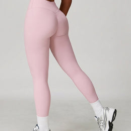 High Waist Crossover Sculpt Compression Leggings