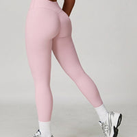 High Waist Crossover Sculpt Compression Leggings