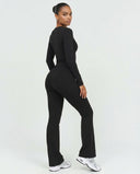 Ruched High Waist Flare Yoga Leggings — view 5