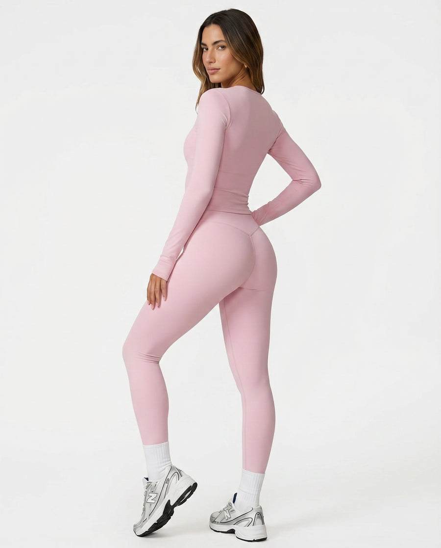 High Waist Crossover Sculpt Compression Leggings