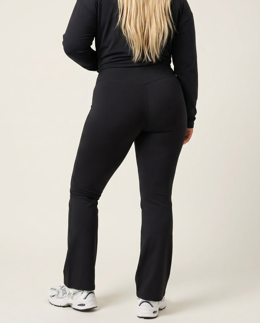 Ruched High Waist Flare Yoga Leggings