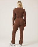 Ruched High Waist Flare Yoga Leggings — view 6