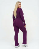 Ruched High Waist Flare Yoga Leggings — view 6