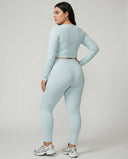 High Waist Crossover Sculpt Compression Leggings — view 6