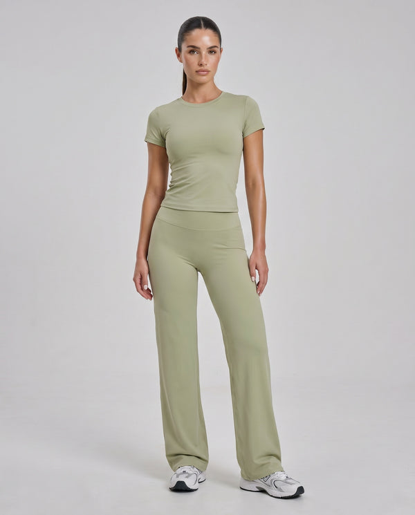 Flare Wide Waistband Sculpt Bootcut Yoga Pants