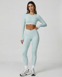 High Waist Crossover Sculpt Compression Leggings — view 2