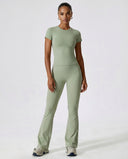Flare High Waist Sculpt Yoga Leggings — view 2