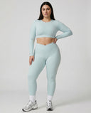 High Waist Crossover Sculpt Compression Leggings — view 3