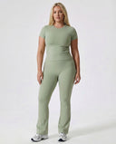 Flare High Waist Sculpt Yoga Leggings — view 3
