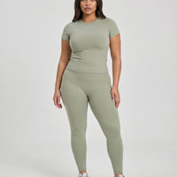 Seamless High Waist Sculpting Compression Leggings — view 3