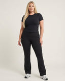 Ruched High Waist Flare Yoga Leggings — view 3