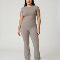 Flare High Waist Sculpt Yoga Leggings — view 3