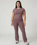 Flare High Waist Sculpt Yoga Leggings — view 3