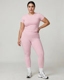 High Waist Crossover Sculpt Compression Leggings — view 3