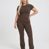 Flare High Waist Sculpt Yoga Leggings — view 3