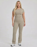 Flare High Waist Sculpt Yoga Leggings — view 3
