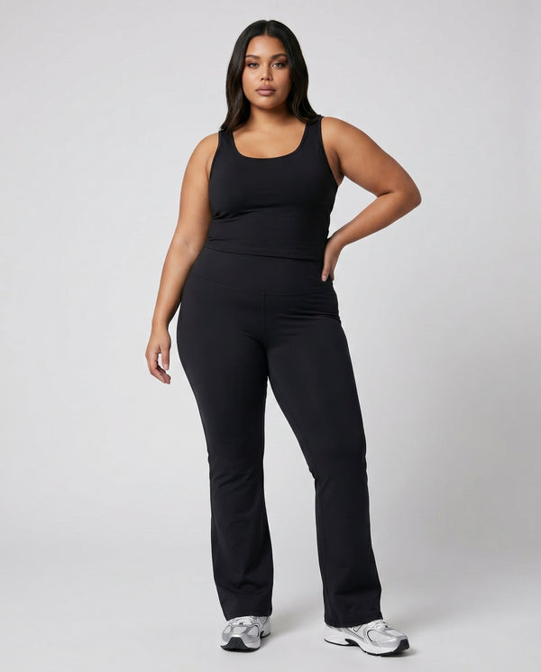 Flare Wide Waistband Sculpt Bootcut Yoga Pants