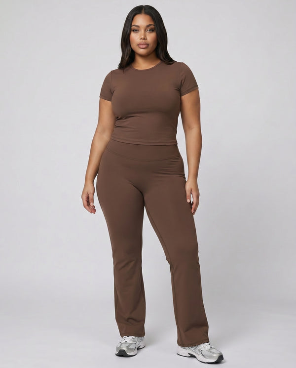 Flare Wide Waistband Sculpt Bootcut Yoga Pants