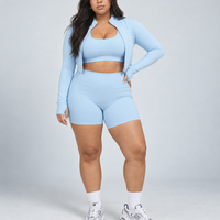 Seamless Sculpting 3-Piece Zip Jacket Set