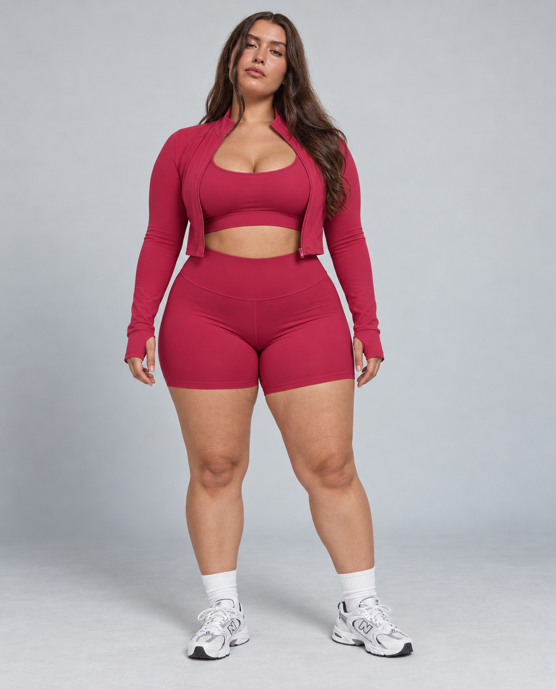 Seamless Sculpting 3-Piece Zip Jacket Set