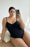 Seamless Bodysuit Black Women Sculpting One Piece Stretch Fabric