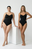 Seamless Bodysuit Black Women Sculpting One Piece Stretch Fabric