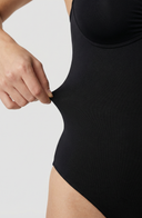 Seamless Bodysuit Black Women Sculpting One Piece Stretch Fabric