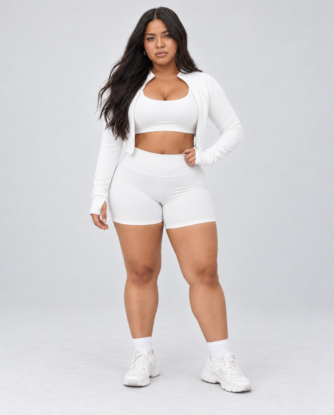 Seamless Sculpting 3-Piece Zip Jacket Set