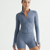 Women's Workout Set – Zip Jacket & Sculpting Shorts