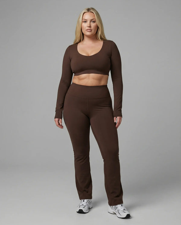 FlexForm Sculpt Yoga Set in Brown