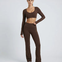 FlexForm Sculpt Yoga Set in Brown