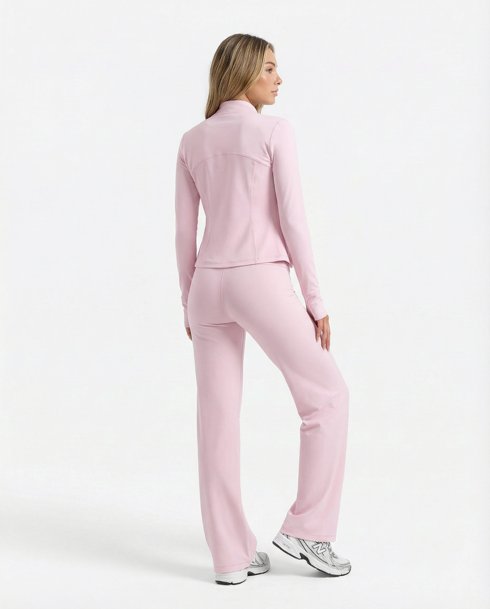 Women's 3-Piece Set – Flare Pants, Sports Bra & Jacket