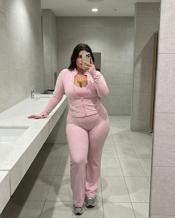 3-Piece Set – Flare Pants, Sports Bra & Jacket