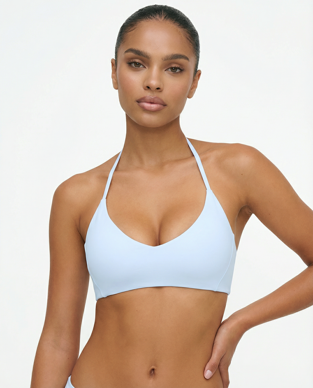 Women’s Seamless Sports Bra – Wireless Halter Triangle