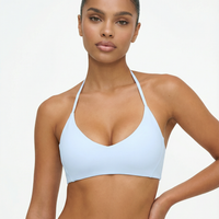 Women’s Seamless Sports Bra – Wireless Halter Triangle