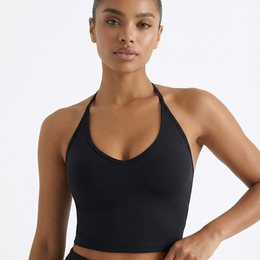 Sports Top Women – Halter Neck Seamless Sculpting Fit