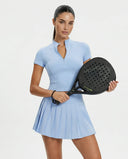 Sports Top Women Zip Front Cropped Workout Top Sculpt