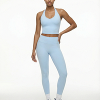 High Waist Leggings Set – Sculpting Fit & Halter Top