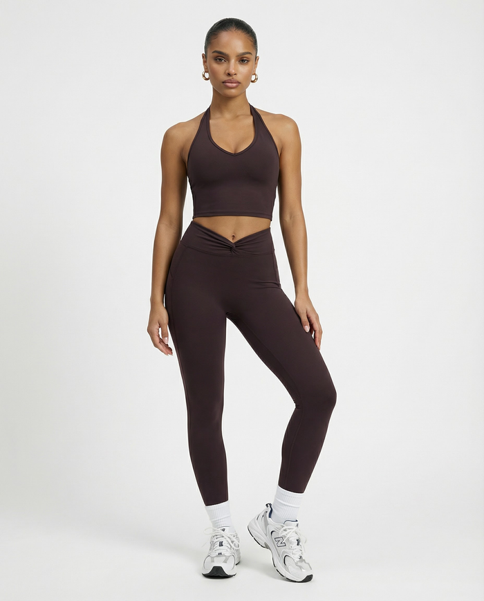 High Waist Leggings Set – Sculpting Fit & Halter Top
