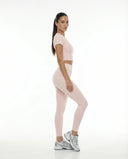 Workout Crop Top Women Short Sleeve Sculpting Gym