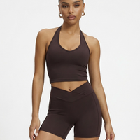 Women's Activewear Set – Halter Top & High Waist Shorts